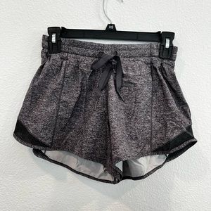 LULULEMON TRACK SHORTS 6 tall Grey